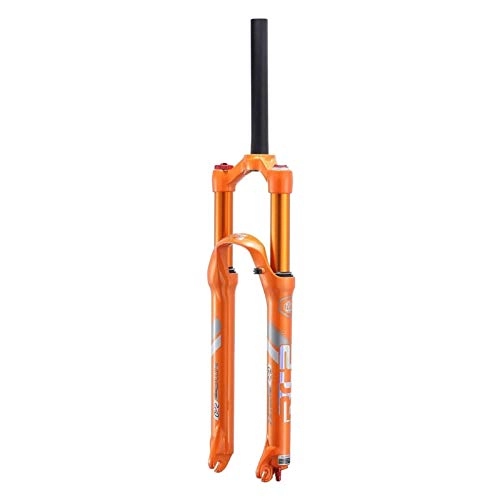 Mountain Bike Fork : YQQQQ Bike Suspension Fork 26 27.5 Inch MTB Air Front Fork Damping Adjustment Bicycle Accessories (Color : Orange, Size : 29inch)