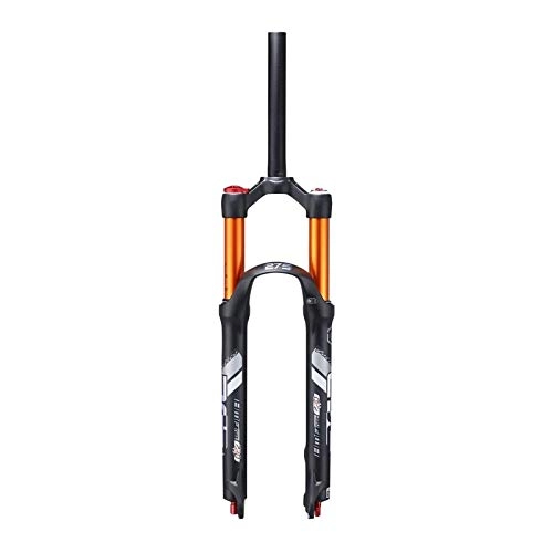 Mountain Bike Fork : YQQQQ Bike Suspension Fork MTB Front Forks 26" 27.5 Inch, Travel:120mm (Color : Black-1, Size : 27.5inch)
