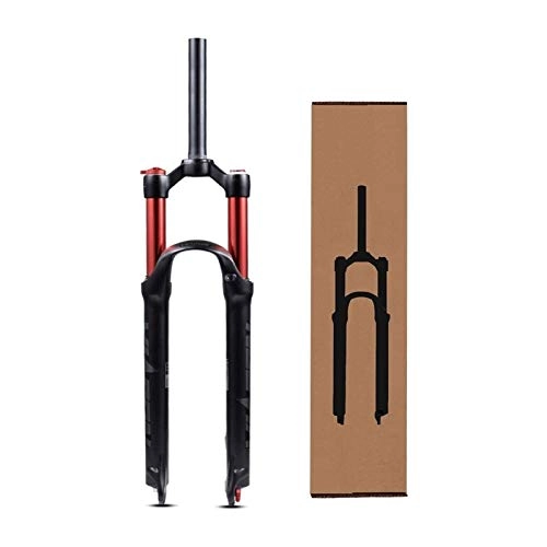 Mountain Bike Fork : YQQQQ MTB Bicycle Air Fork 26 Inch 27.5, Straight Tube 1-1 / 8" Mountain Shock Absorber Forks 120mm for XC / AM / FR Cycling (Color : B, Size : 27.5inch)