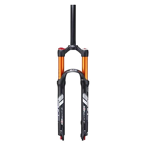 Mountain Bike Fork : YQQQQ MTB Bike Suspension Fork 26" 27.5" Lightweight Front Forks 1-1 / 8" Travel: 120mm Double Air Chamber (Size : 27.5 inches)