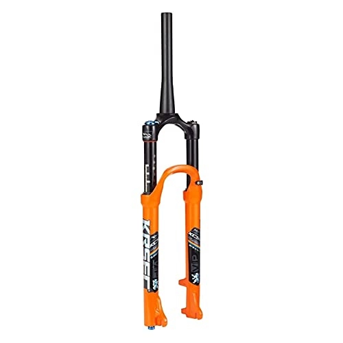 Mountain Bike Fork : YQQQQ MTB Suspension Fork 1-1 / 8" Travel 120mm Tapered AIR Fork For 26" 27.5" 29" Mountain Bike (Color : 26 inch)