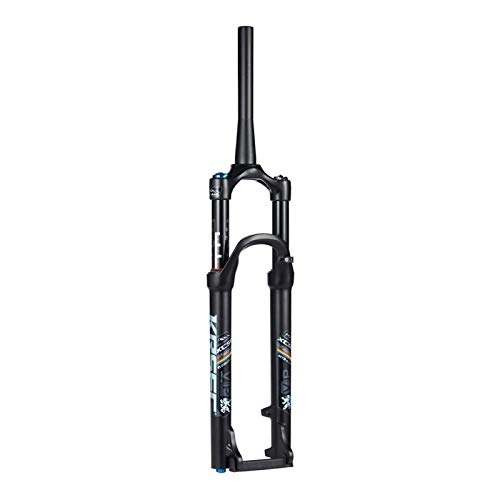 Mountain Bike Fork : YQQQQ MTB Suspension Fork 26" 27.5 Inch 29er, Alloy Tapered Air Front Forks, Travel: 120mm (Size : 27.5 inch)
