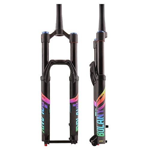 Mountain Bike Fork : YSHUAI 27.5 / 29 Inches MTB Suspension Fork Magnesium Alloy Bicycle Air Fork Bike Forks 160Mm Travel Conical Steerer Tube Tapered Bicycle Fork 15X110mm, 27.5inch