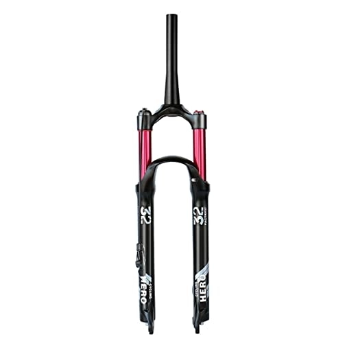 Mountain Bike Fork : YUISLE MTB Fork 26 / 27.5 / 29 Inch Manual / Remote Lockout Travel 100mm Mountain Bike Air Suspension Fork QR 9 * 100mm Tapered Tube Bike Magnesium Alloy Front Fork (Color : Remote, Size : 29 inch)
