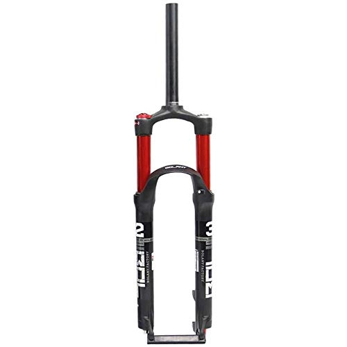 Mountain Bike Fork : YXYNB Aluminium Alloy Bike Suspension Forks, 26 / 27.5 / 29 Inch Mountain Bike Front Fork, Double Air Chamber Suspension Fork, Pneumatic Fork, Red-27.5Inch, Red, 27.5Inch