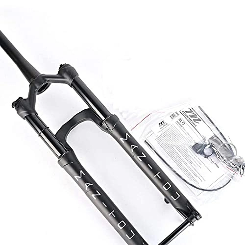 Mountain Bike Fork : YYAI-HHJU Bicycle Fork Mtb Fork Aluminum Alloy Cone Tube Shoulder Control Wire Control 27.5 29 Inches Stroke 120Mm Conical Steering Gear Mtb Bicycle Suspension Fork