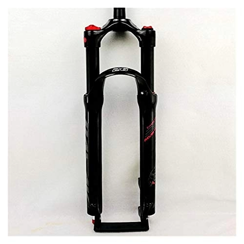 Mountain Bike Fork : Z-LIANG 26" 27.5" 29 Inch Bicycle Fork MTB Mountain Bike Suspension Fork Air Damping Front Fork Remote And Manual Control HL RL (Color : 27.5HL gloss black)