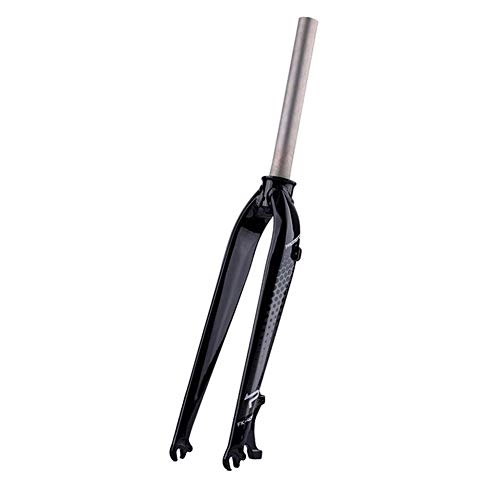 Mountain Bike Fork : Zatnec 3K Full Carbon Fiber Bike Front Fork 1-1 / 8'' (28.6mm) Suspension Forks Ultralight For Road Bikes Disc Brake (Size : 27.5inch)