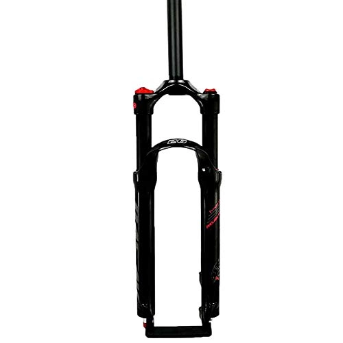 Mountain Bike Fork : Zatnec Bike Front Fork, Shoulder-controlled Wire-controlled Suspension Fork, Damping Adjustment 26 / 27.5 / 29 Inch (Color : B, Size : 29inch)