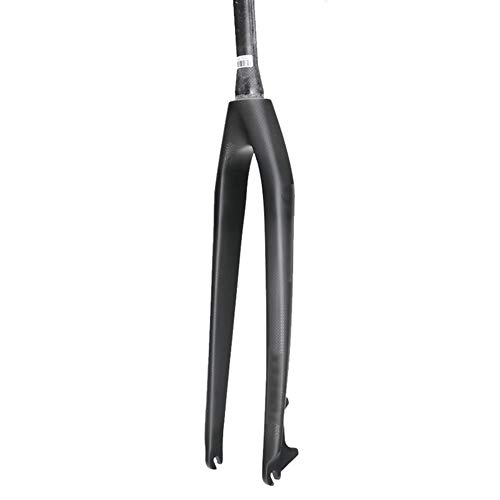 Mountain Bike Fork : Zatnec Front Fork, Bicycle Hard Fork, 26 Inch Disc Brake Cone Full Carbon Front Fork, Suitable For Mountain Bike (Color : Black, Size : 29inch)
