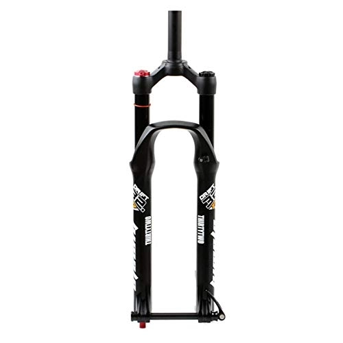 Mountain Bike Fork : ZCXBHD 26 / 27.5 / 29in MTB Suspension Forks Air Fork Mountain Bike Shock Fork With Rebound Adjust Travel 100mm 1-1 / 8" Thru Axle 15mm*100mm Hand / Line Control (Color : HL, Size : 29in)