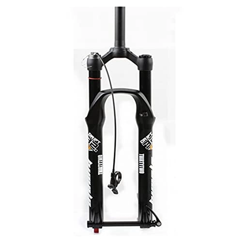 Mountain Bike Fork : ZCXBHD 26 / 27.5 / 29in MTB Suspension Forks Air Fork Mountain Bike Shock Fork With Rebound Adjust Travel 100mm 1-1 / 8" Thru Axle 15mm*100mm Hand / Line Control (Color : RL, Size : 29in)
