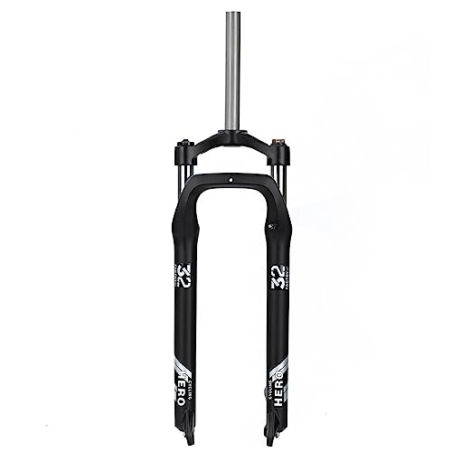 Mountain Bike Fork : ZCXBHD Black 20 / 26 Inch Fat Fork Mountain Bike Spring Suspension Forks 85mm Travel 4.0" Tire QR 135mm MTB Snow Beach Bicycle Fork (Size : 20'')