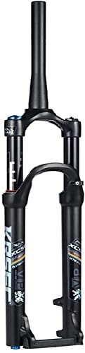 Mountain Bike Fork : ZECHAO 26 27.5 29Inch Mountain Bike Front Fork, MTB Suspension Air Pressure Bicycle Shock Damping Adjustment Lock Out Travel 120mm Accessories (Color : Black, Size : 27.5 inch)