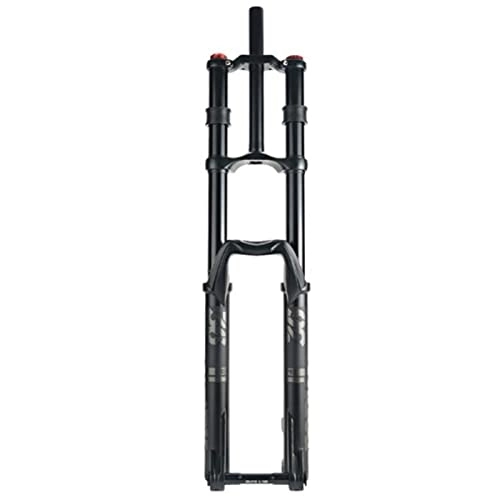 Mountain Bike Fork : ZECHAO 27.5 / 29inch Mountain Bike Suspension Forks, Aluminum Alloy 200mm Travel Air Supension Front Fork 20 * 110mm Axle Electric Bicycle Accessories (Color : Black, Size : 27.5inch)