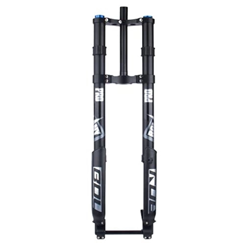 Mountain Bike Fork : ZECHAO Air Mountain Bike Suspension Forks, 26 / 27.5 / 29inch Inverted Fork 160mm Travel DH Speed Drop Double Shoulder 15 * 150mm Thru Axle Fork Accessories (Color : Black, Size : 29inch)