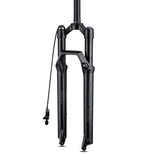 Mountain Bike Fork : ZECHAO Bicycle Shock Absorber Forks, 120mm Travel 27.5 / 29in Magnesium Alloy Mountain Bike Fork Disc Brake Rebound Adjustment 9mm Axle Accessories (Color : Straight Remote Lock, Size : 27.5inch)