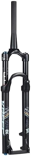 Mountain Bike Fork : ZECHAO MTB Suspension Air Fork 26 27.5 29 Inch, Cycling Mountain Bicycle Front Fork Damping Air Fork Accessories Accessories (Color : Black, Size : 27.5inch)