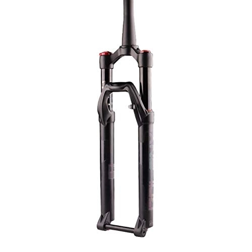 Mountain Bike Fork : ZFF 27.5 29 Inch Mountain Bike Fork Travel 100mm Bicycle Air Suspension Fork With Damping Adjustment Thru Axle 15mm 1-1 / 2" ABS Lockout HL (Size : 27.5in)
