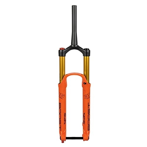 Mountain Bike Fork : ZFF 27.5 29" Mountain Bike Shock BOOST Front Fork Damping Adjustment DH AM MTB Air Fork 110 * 15mm Thru Axle Travel 160MM Shoulder Control 1-1 / 2" Disc Brake For TRAIL (Color : Orange, Size : 29inch)
