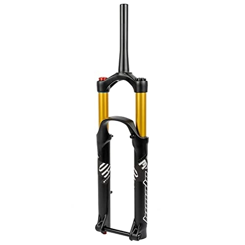 Mountain Bike Fork : ZFF 27.5" / 29" MTB BOOST Air Suspension Fork Travel 140mm Mountain Bike Front Fork Damping Adjustment Shoulder Control 1-1 / 2" Disc Brake Thru Axle 110 * 15mm For AM TRAIL (Color : Black, Size : 29)