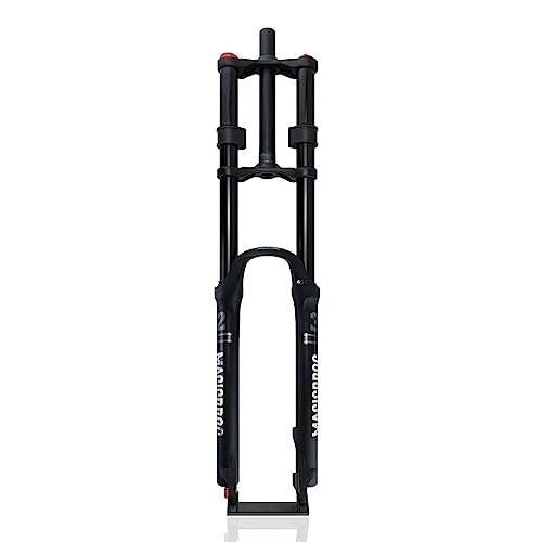 Mountain Bike Fork : ZFF DH Mountain Bike Suspension Fork 26 / 27.5 / 29'' MTB Air Fork Travel 160mm 1-1 / 8 Straight Double Shoulder Fork Manual Lockout QR 9 * 100MM (Color : With damping, Size : 26in)