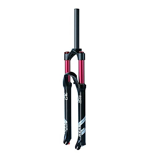 Mountain Bike Fork : ZFXNB 26 27.5 29 Inch Suspension Forks Air Fork 1-1 / 8"Straight Tube Damping Adjustment Travel 100Mm Magnesium Alloy 9X100Mm Qr Suitable For Trail Running, 27.5In