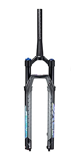 Mountain Bike Fork : ZHEN 27.5 / 29 Inch Air MTB Bicycle Fork Mountain Bicycle Suspension Forks Manual Lockout Forks Straight Tube Rebound Adjust Travel 100mm Disc Brake for Bicycle Air Fork Accessories