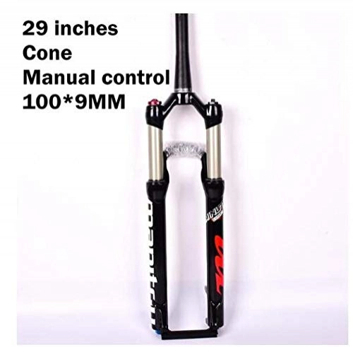 Mountain Bike Fork : ZHENHZ Bicycle Fork Manitou Suspension 27.5er 29 Inch Mountain Bike Air Forks Remote 100 * 9MM AM, D