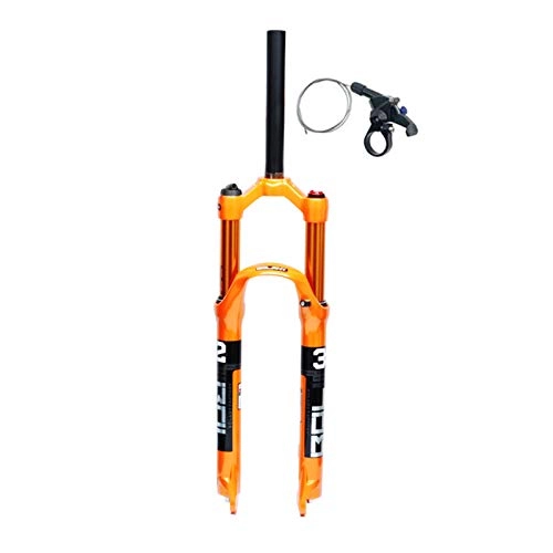 Mountain Bike Fork : ZHENHZ MTB Bicycle Fork Magnesium Alloy Air Suspension 26 27.5 29er Inch 32 HL RL100mm Bike Fork Lockout For Bicycle Accessories, B-26in