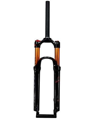 Mountain Bike Fork : ZHTY Air Mountain Bike Suspension Fork 26 27.5 29 Inch Straight Tube 1-1 / 8" QR 9mm Travel 100mm Manual / Crown Lockout MTB Forks 1790g Bicycle Cycling Bike Suspension Fork