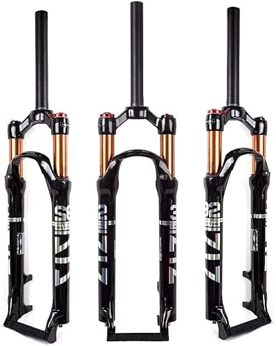Mountain Bike Fork : ZLYJ Mountain Bike Front Fork, 26 / 27.5 / 29 Inch Air Mountain Bike Suspension Fork Suspension MTB Gas Fork 100Mm Travel Straight / Tapered Tube Bicycle Front Fork 27.5