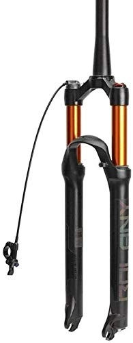 Mountain Bike Fork : ZLYY Bike Suspension Fork Suspension Mountain Fork Bike MTB Bike Fork Smart Lock Out Damping 100mm Travel Fit (Color : B, Size : 27.5inch)