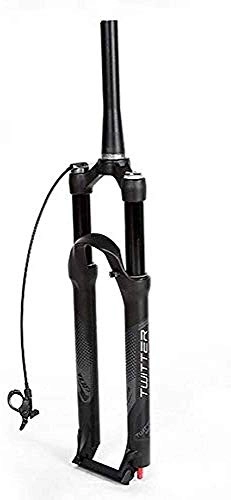 Mountain Bike Fork : ZLYY Mountain Bicycle MTB Suspension Fork 27.5 / 29in Aluminum Alloy Wire Air Fork Bicycle Fork (Color : 27.5inch)