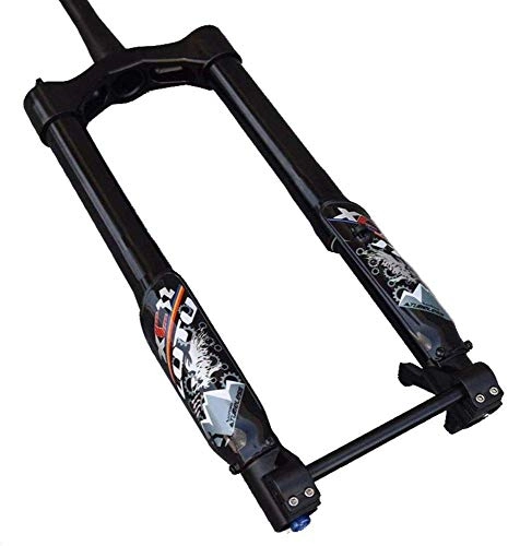 Mountain Bike Fork : ZLYY Mountain Bike Front Forks 26 Inch 27.5 Inch 29inch Front Suspension High-strength Aluminum Alloy 1-1 / 8" Cycling Suspension Fork Shock Absorber Mechanical Fork, Black2-26inch, White1, 26inch
