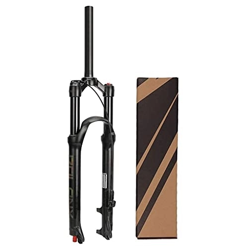 Mountain Bike Fork : zmigrapddn 26 / 27.5 / 29 inch Bicycle MTB Suspension Fork, Ultralight Discbrake Air Forks Compatible with XC Offroad Mountain Bike Downhill Cycling (Color : Straight Remote, Size : 26 er)