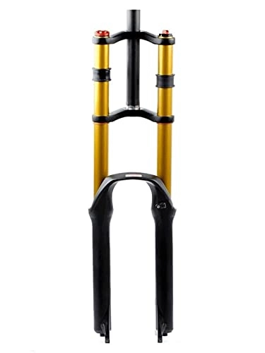 Mountain Bike Fork : ZNBH Forks DH mountain bike fork 26 27.5 29 inch downhill suspension fork disc brake fork MTB 1-1 / 8 1-1 / 2 QR 135mm travel with damping