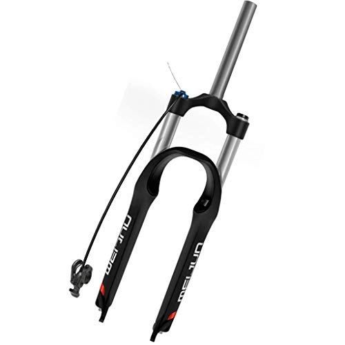 Mountain Bike Fork : ZNBH MTB bicycle suspension fork 26 27.5 inch hydraulic bicycle fork disc brake QR straight 1-1 / 8"HL RL 130mm travel