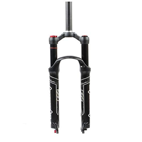 Mountain Bike Fork : ZNND 26 / 27.5 / 29 Inch Bike Suspension Forks, Adjustable Damping Straight Canal Spinal Canal Mountain Bike Suspension Pneumatic Fork (Color : Straight canal-a, Size : 29in)