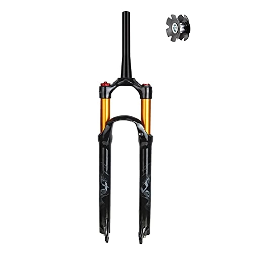 Mountain Bike Fork : ZPPZYE Bicycle Remote Control Fork 26 / 27.5 / 29 Inch Ultralight Aluminium Alloy 1-1 / 8" Straight Tube 120mm MTB Suspension Fork (Color : B, Size : 27.5 INCH)