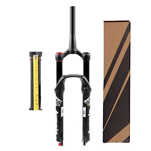 Mountain Bike Fork : ZPPZYE Black MTB Air Fork 26 / 27.5 / 29 Inch Aluminum Alloy 1-1 / 8 ” Remote Control Bicycle Fork with Rebound Adjust Travel 160mm (Color : Tapered tube A, Size : 29 INCH)