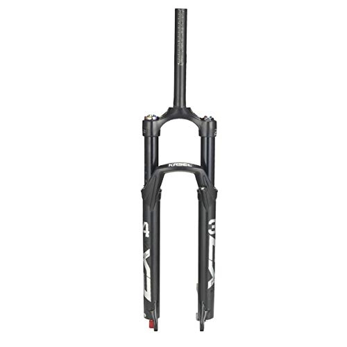 Mountain Bike Fork : ZPPZYE MTB Bicycle Fork 26 27.5 29 Inch Aluminum alloy 1-1 / 8" Air Suspension Fork with Rebound Adjust Travel 120mm (Color : Straight tube, Size : 27.5 INCH)