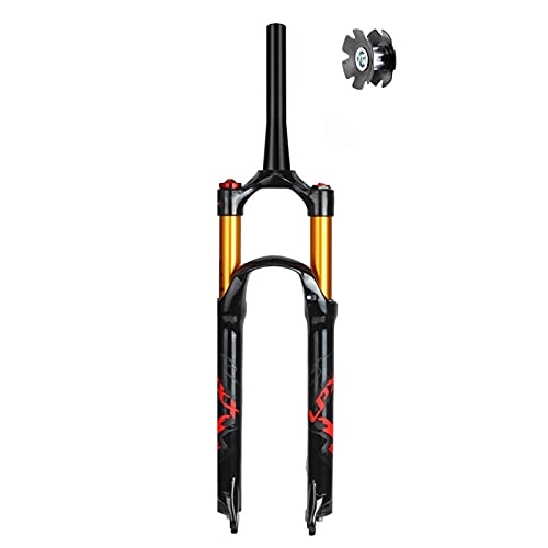 Mountain Bike Fork : ZPPZYE MTB Bicycle Suspension Fork 27.5 29 Inch, Ultralight Aluminium Alloy 1-1 / 8" Straight Tube 26 Inch Remote Control Fork 120mm (Color : B, Size : 27.5 INCH)