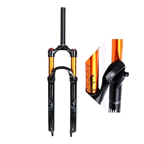 Mountain Bike Fork : ZPPZYE MTB Shoulder Control Fork 26 / 27.5 / 29 Inch, Ultralight Aluminium Alloy 1-1 / 8" Straight Tube Bicycle Suspension Fork 120mm (Color : Straight tube, Size : 26 INCH)