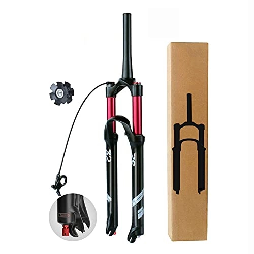 Mountain Bike Fork : ZPPZYE MTB Suspension Forks 26 / 27.5 / 29 Inch, Magnesium Alloy 1-1 / 8" Bicycle Steerer 28.6mm Remote control fork Travel 140mm (Color : Remote control B, Size : 27.5")