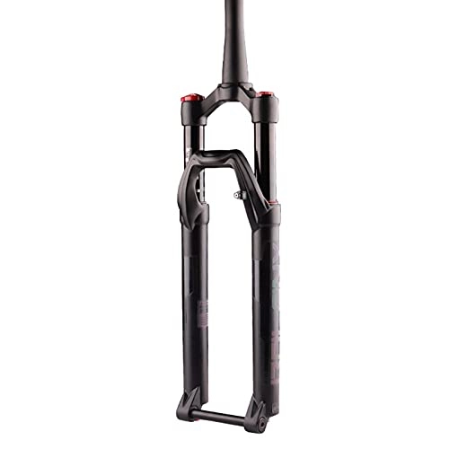 Mountain Bike Fork : ZQW 27.5 29 Inch MTB Bicycle Front Fork, Suspension Barrel Axis Air Fork Cone Tube Shoulder Control Adjustable Damping Shock Absorber Fork Stroke 130mm (Color : A, Size : 29inch)