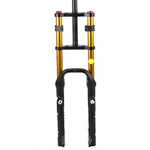 Mountain Bike Fork : ZQW BMX E-bike Suspension Fork, 26x4.0 Inch Fat Forks MTB / ATV Bicycle Air Forks Disc Brake Damping Adjustment 160mm Travel QR (Color : A, Size : 26inch)
