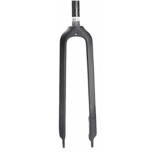 Mountain Bike Fork : ZQW Carbon Fiber Mountain Bike Fork, 26 / 27.5 / 29inch MTB Bicycle Suspension Fork Straight Tube 28.6mm 1-1 / 8" Rigid Disc Brake QR 9mm for Tires 2.4” (Color : A, Size : 26inch)