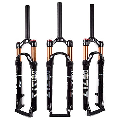 Mountain Bike Fork : ZTZ【UK STOCK】Magnesium Alloy Mountain Front Fork Air Pressure Shock Absorber Fork Fork Bicycle Accessories 26 Lock out