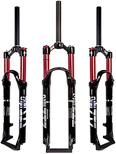 Mountain Bike Fork : ZTZ【UK STOCK Mountain Front Fork 26 Inch 27.5 Inch 29 Inch Double Air Chamber Fork Bicycle Shock Absorber Front Fork Air Fork Red (29inch)